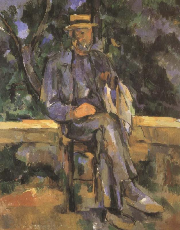 Paul Cezanne mannen vergadering Norge oil painting art